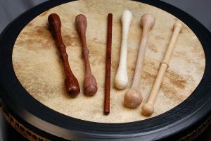 Different kinds of bodhran beater sticks