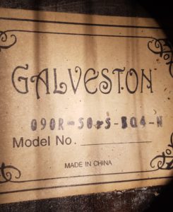 Galveston bass Label
