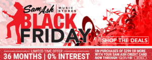 Sam Ash Black Friday sale