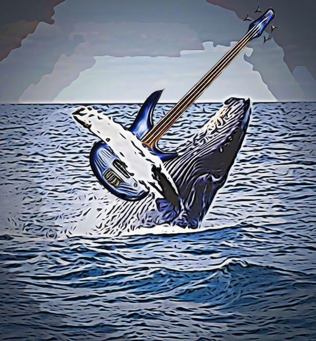 Whale-splashing CARTOONED with BASS